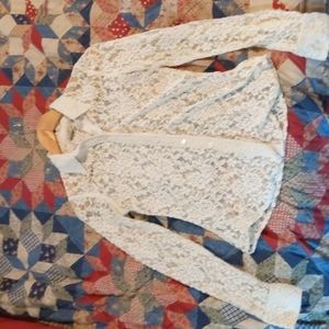 Vintage Lucky Brand sheer button down